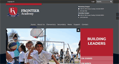 Desktop Screenshot of frontieracademy.net