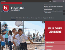 Tablet Screenshot of frontieracademy.net